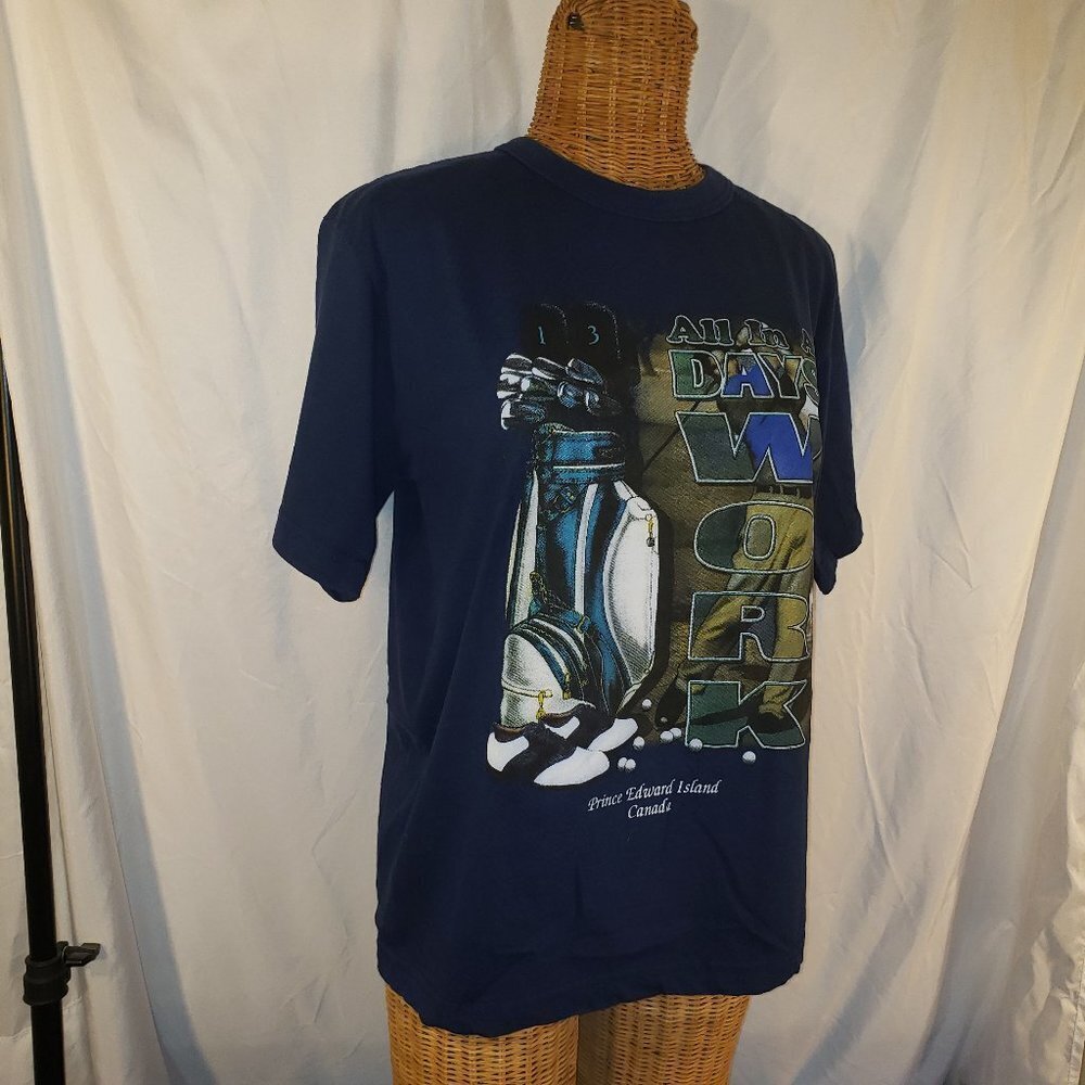 Women's Oceanic Classic All Day Work Short Sleeve T-Shirt, Blue - S